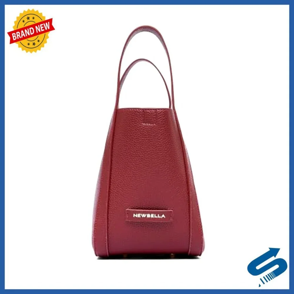 Square Top Handle Bucket Bag with Crossbody Strap for Work & Commute